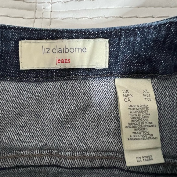 🌻Liz Claiborne Blue Jean Jacket Size XL - Picture 7 of 11